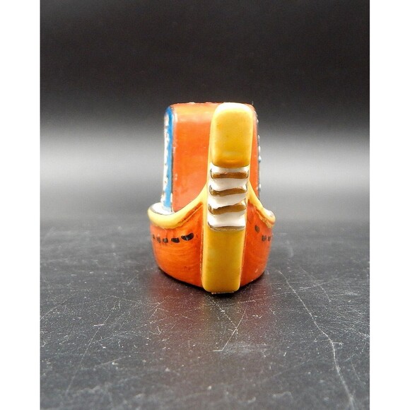 Meiko Porcelain Gondola Boat Salt & Pepper Shakers Hand-Painted Occupied Japan - Picture 2 of 11